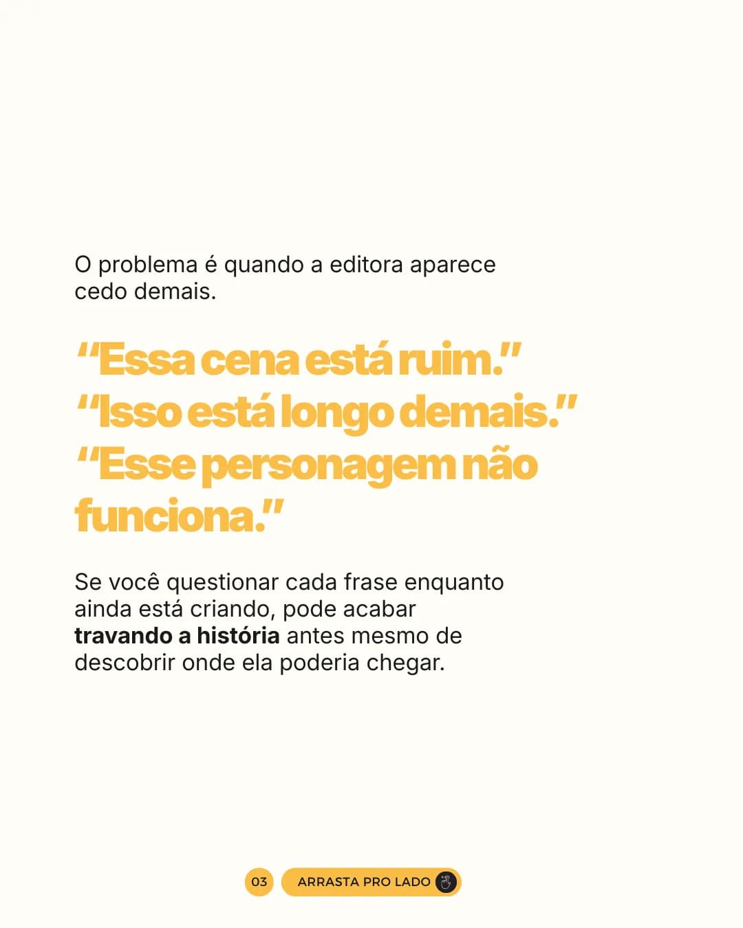 Crie como escritora, corte como editora, peça 3 de 6, feita pela Venera Digital para Lígia Rabay