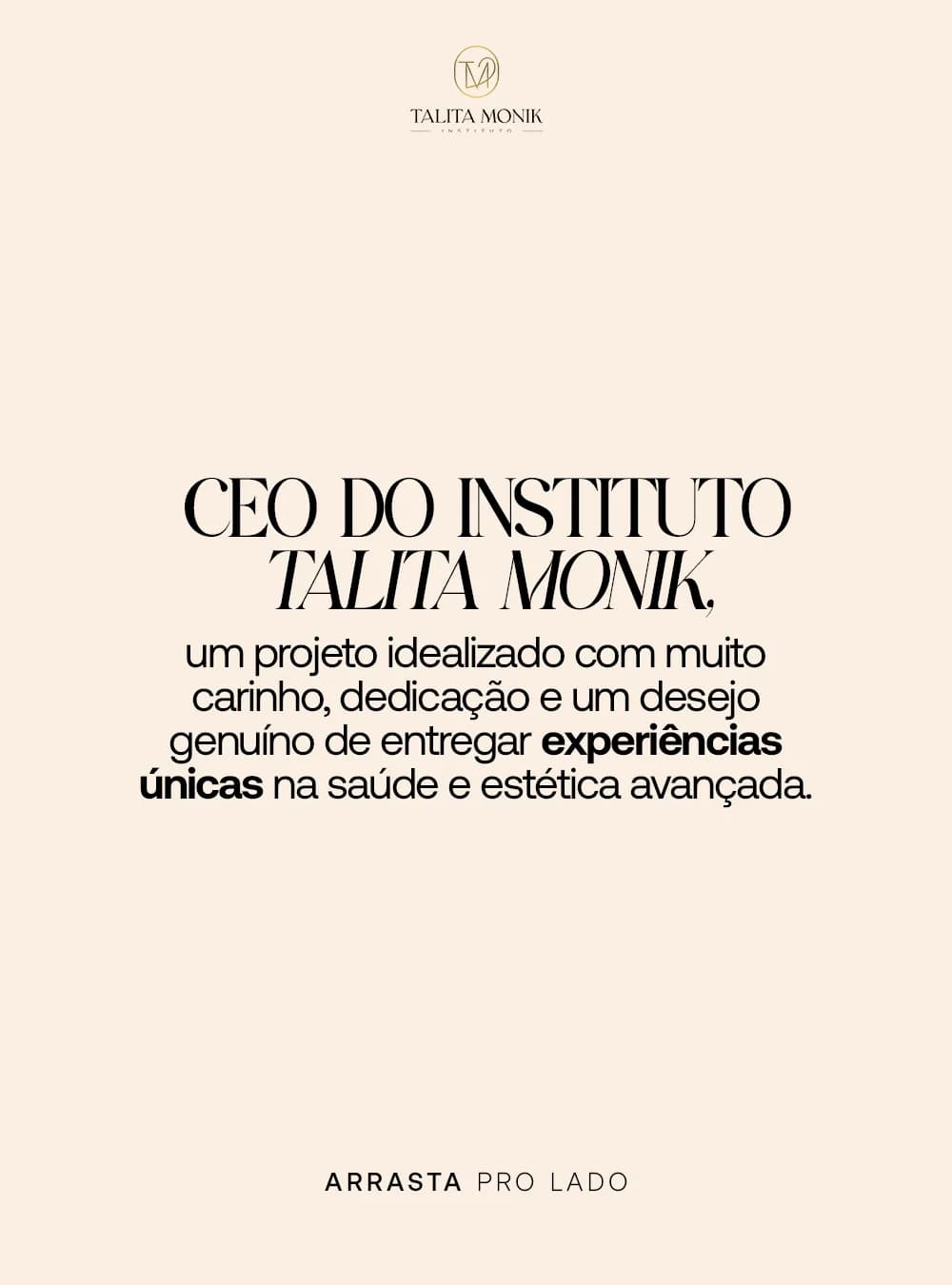 Prazer, Talita Monik, peça 2 de 7, feita pela Venera Digital para Talita Monik