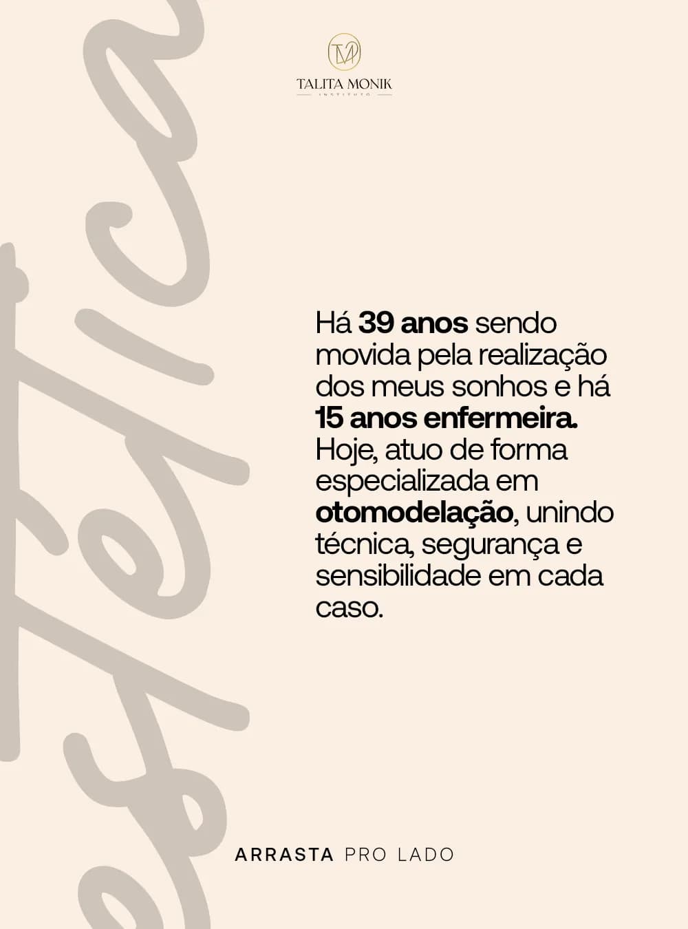 Prazer, Talita Monik, peça 3 de 7, feita pela Venera Digital para Talita Monik